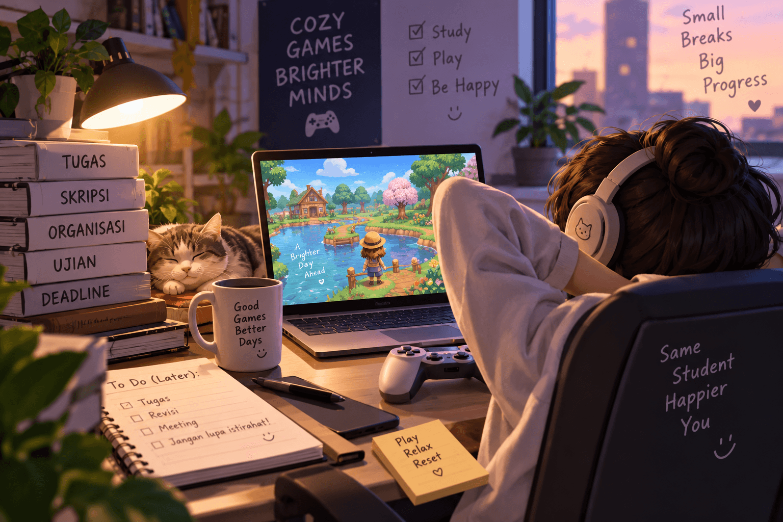 Rekomendasi Game Cozy Penyelamat Mahasiswa di Sela Jadwal Padat
