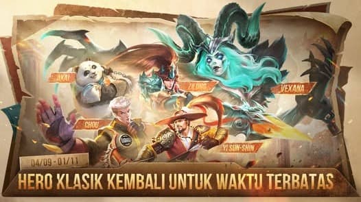 5 Hero Klasik Mobile Legends Kembali Hadir, Ini Daftar Karakternya